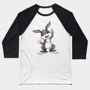 Cute Cartoon Rabbit Baseball T-Shirt